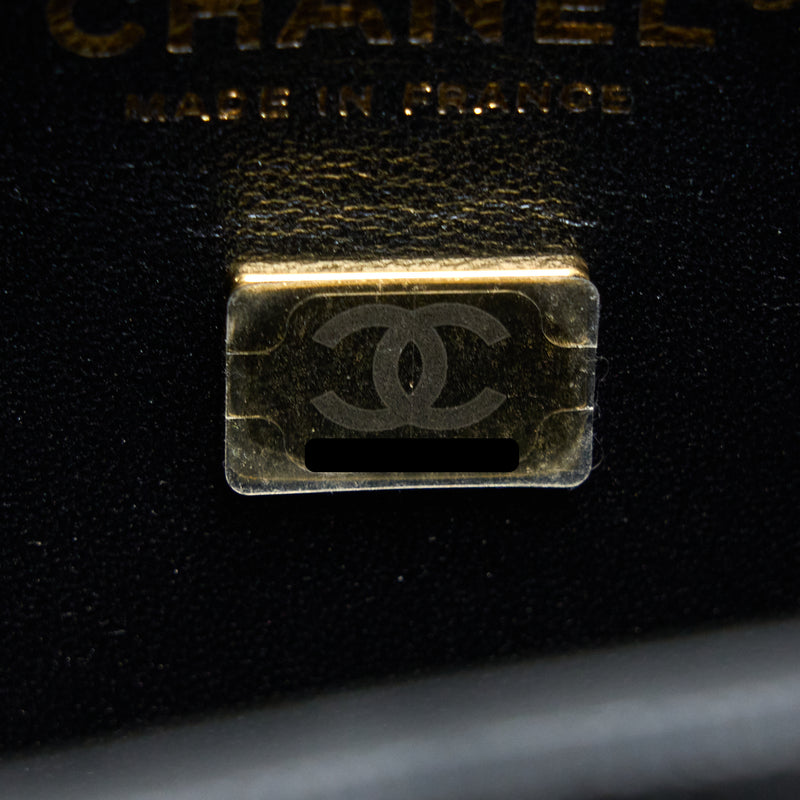 Chanel Mini Bucket Tote Bag Caviar Black LGHW (Microchip)