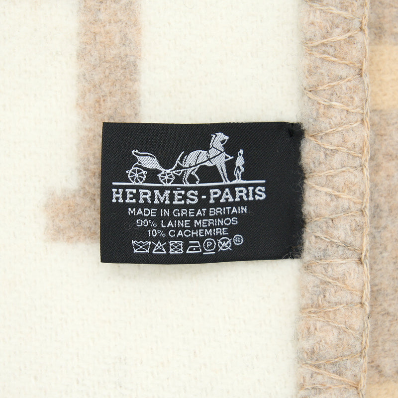 Hermes Avalon Throw Blanket Camemille