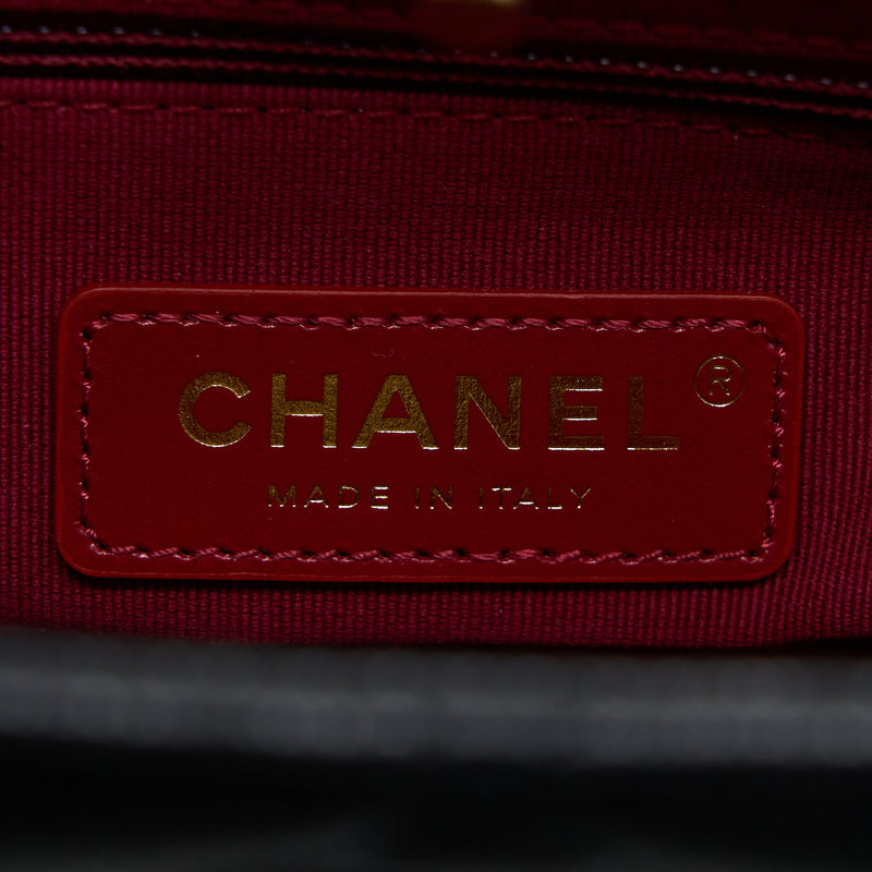 Chanel 22A Twist Your Buttons Hobo Shoulder Bag Caviar Black GHW (Microchip)