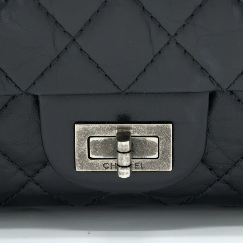 Chanel Small 2.55 225 Reissue Flap Bag Aged Calfskin Black Ruthenium SHW
