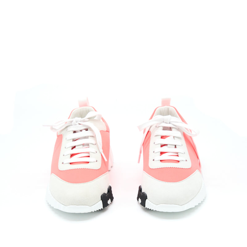 Hermes Size 38 Orange/White Bouncing Sneaker