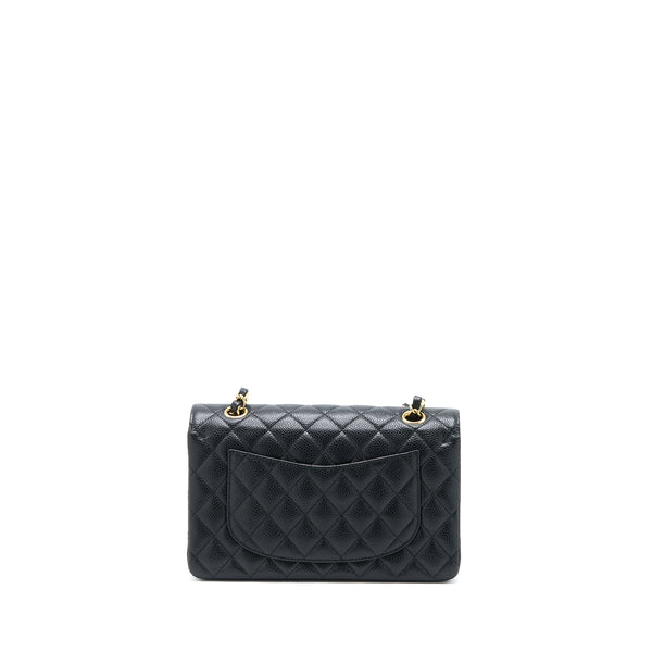 Chanel Small Classic Double Flap Bag Caviar Black GHW (Microchip)