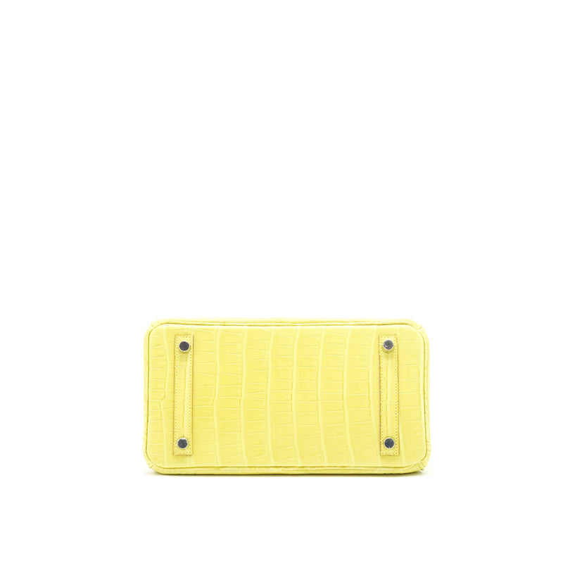 Hermes Birkin 25 Alligator Lime SHW Stamp D