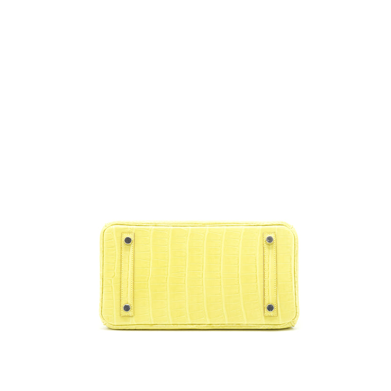 Hermes Birkin 25 Alligator Lime SHW stamp D