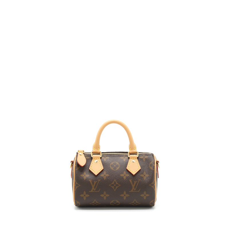 Louis Vuitton Nano Speedy New Version Monogram Canvas GHW