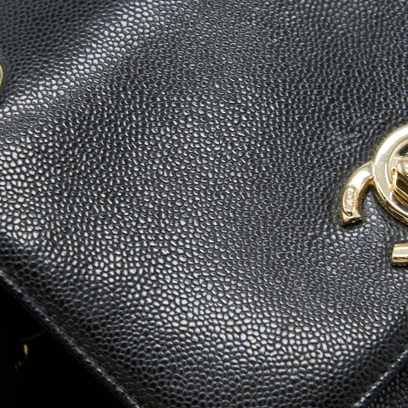 Chanel 22b Affinity Backpack Caviar Black LGHW (Microchip)