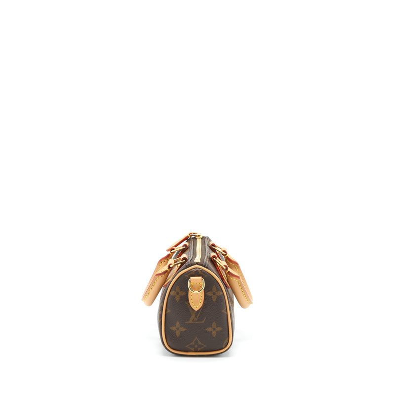 Louis Vuitton Nano Speedy New Version Monogram Canvas GHW