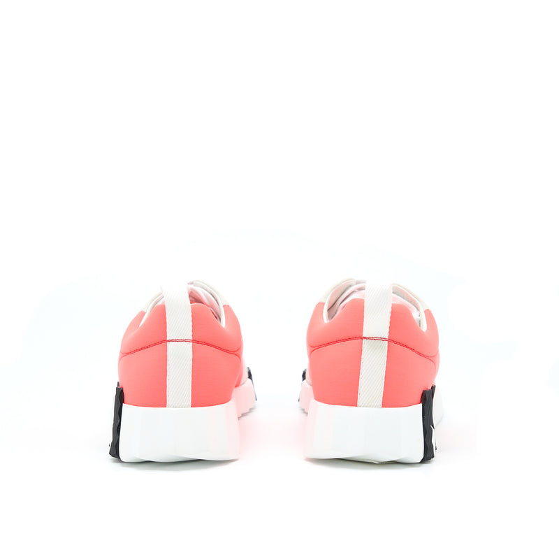 Hermes Size 38 Orange/White Bouncing Sneaker