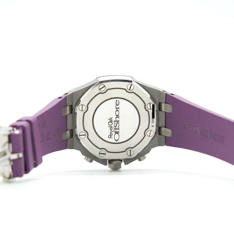 Audemars Piguet Royal Oak Offshore Chronograph Dimond Purple Dial Ladies Watch 26231ST.ZZ.D075CA.01