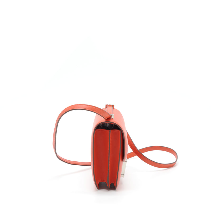 Hermes Mini Constance Swift Capucine With Marble/Multicolour Buckle Stram Y