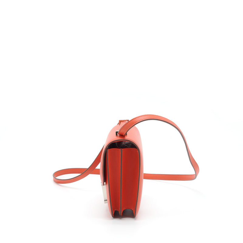 Hermes Mini Constance Swift Capucine With Marble/Multicolour Buckle Stram Y