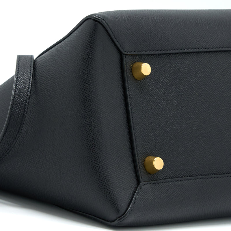 Celine Mini Belt Grained Calfskin Black GHW