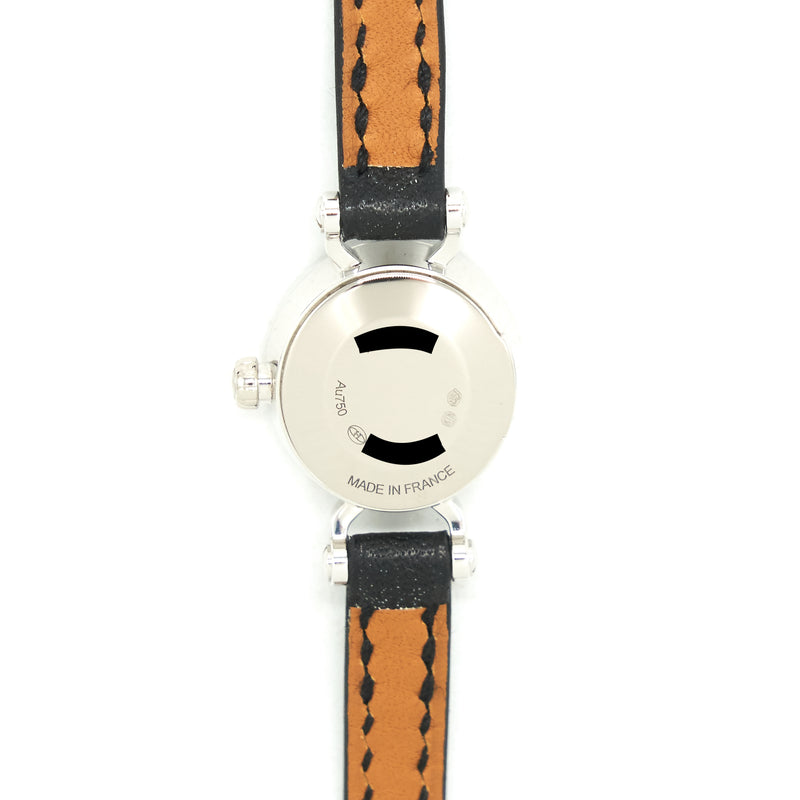Hermes Faubourg Watch, 15.5mm white Gold with Diamonds