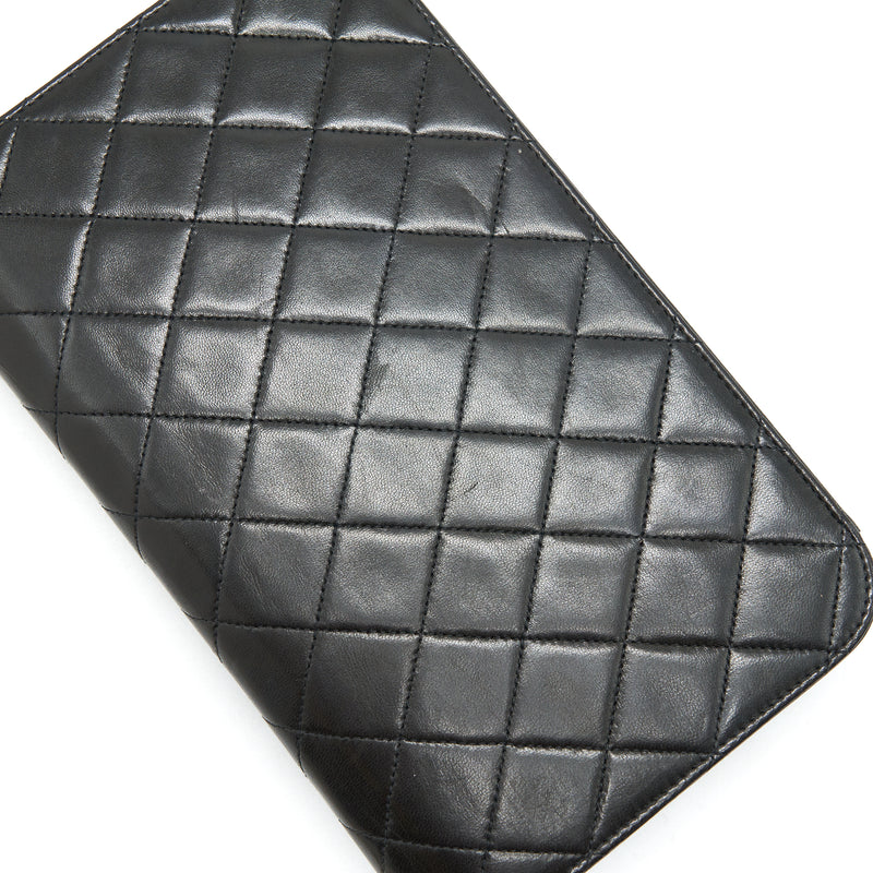 Chanel Vintage Black Patent Jumbo Classic Flap Bag 24k GHW