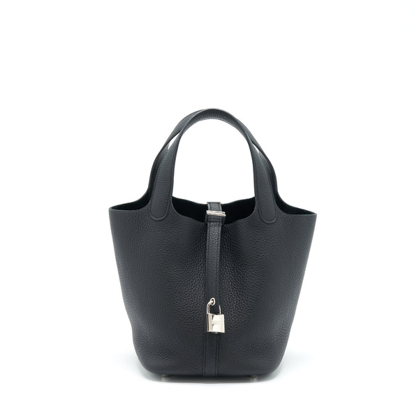 Hermes Picotin 18 Lock Bag Black SHW Stamp Z