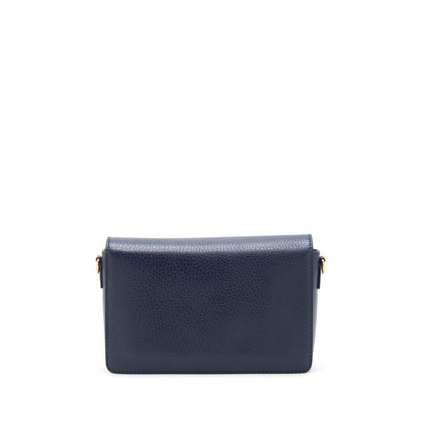 Dior J'adior Medium Flap Bag Calfskin Navy GHW