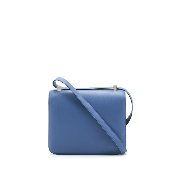 Hermes Constance 24 Swift R2 Blue Agate SHW Stamp X