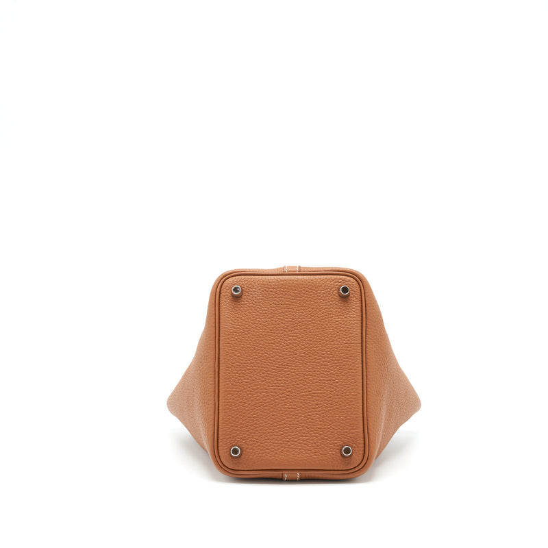Hermes Picotin 18 Clemence Gold SHW Stamp Z