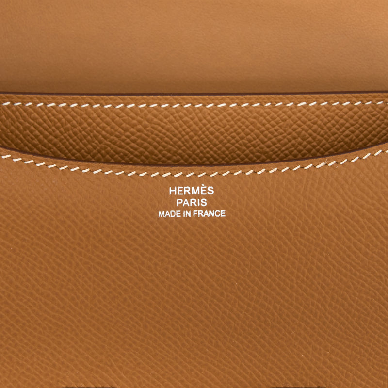 Hermes Constance Mini Epsom Gold SHW Stamp U (New Version)