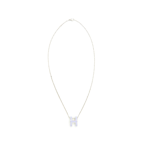 Hermes Pop H necklace Light purple SHW