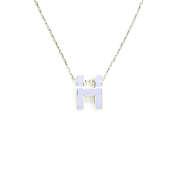 Hermes Pop H necklace Light purple SHW