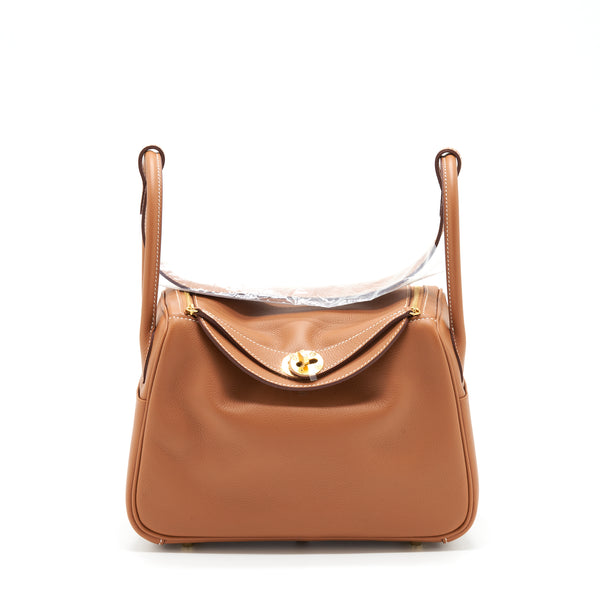 Hermes Lindy 26 Evercolor Gold GHW Stamp Z