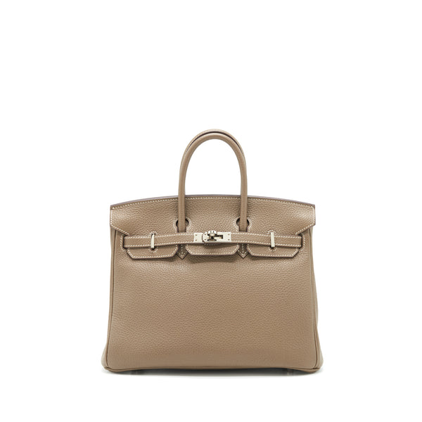 Hermes Birkin 25 Togo Etoupe With SHW stamp A