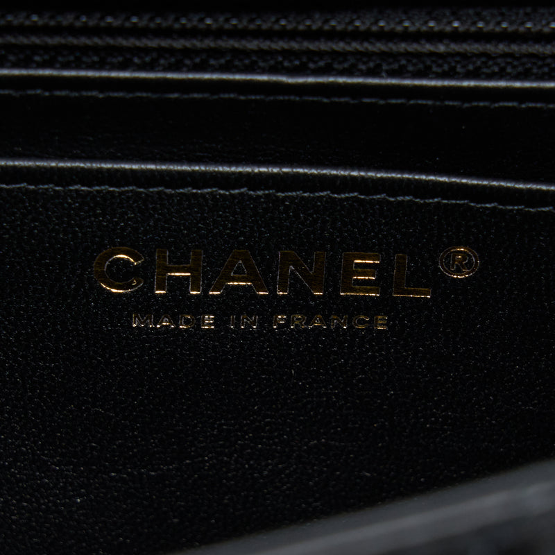 Chanel Mini 2.55 Reissue Flap Bag Aged Calfskin Black Brushed GHW (Microchip)