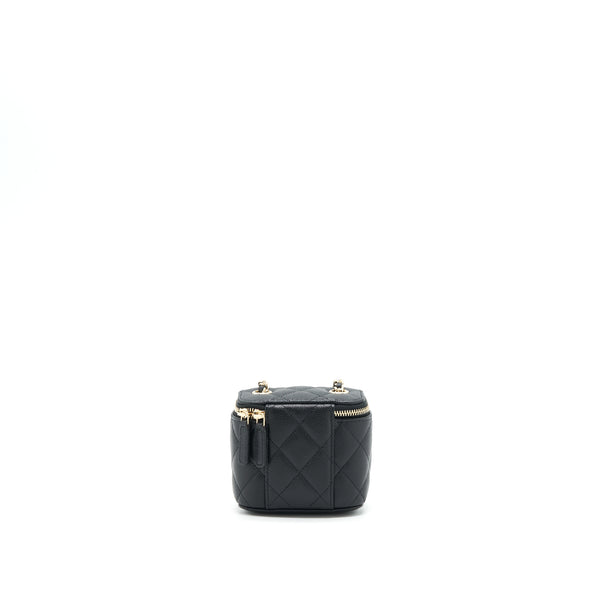 Chanel Mini Vanity With Chain Caviar Black LGHW