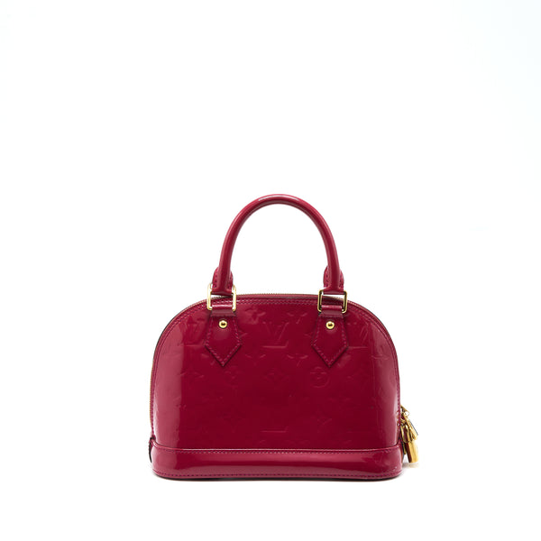 Louis Vuitton Alma BB Patent Dark Pink GHW