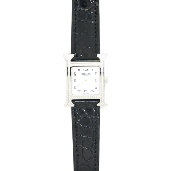 Hermes Heure PM Watch with diamonds