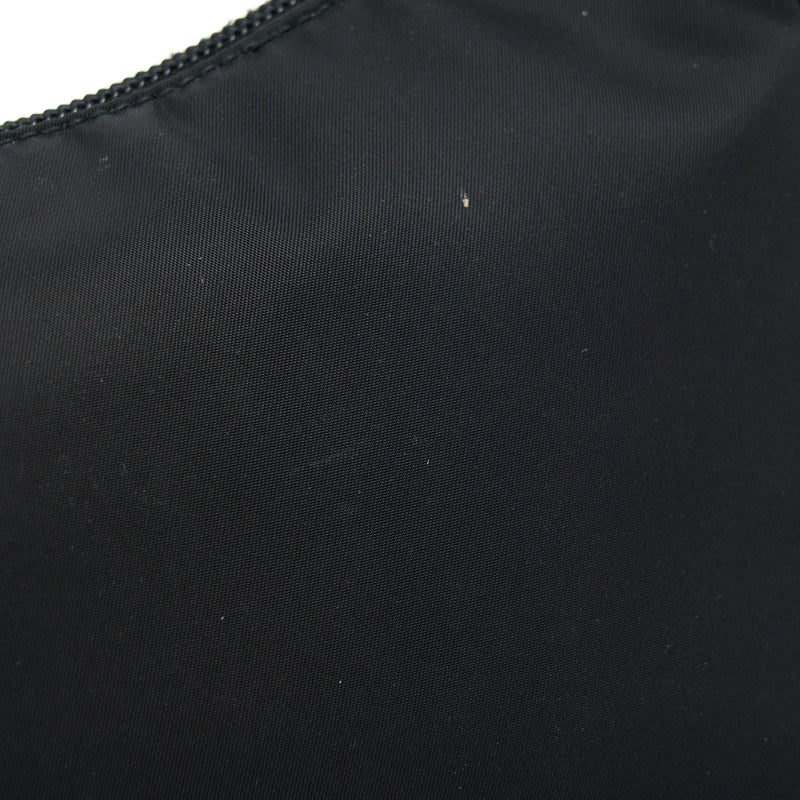 Prada Nylon Mini Tessuto Shoulder Bag Black SHW