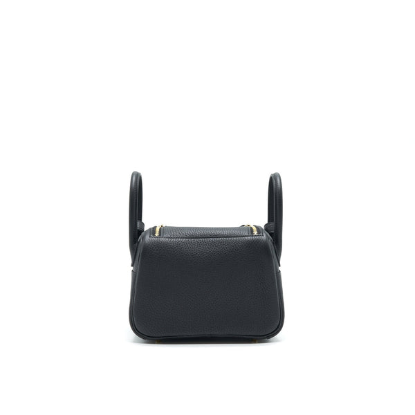 Hermes Mini Lindy CC89 Black GHW Stamp Z