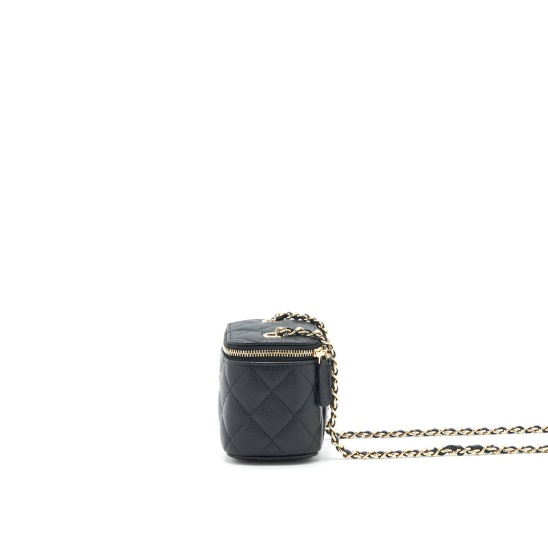 Chanel Mini Vanity With Chain Caviar Black LGHW