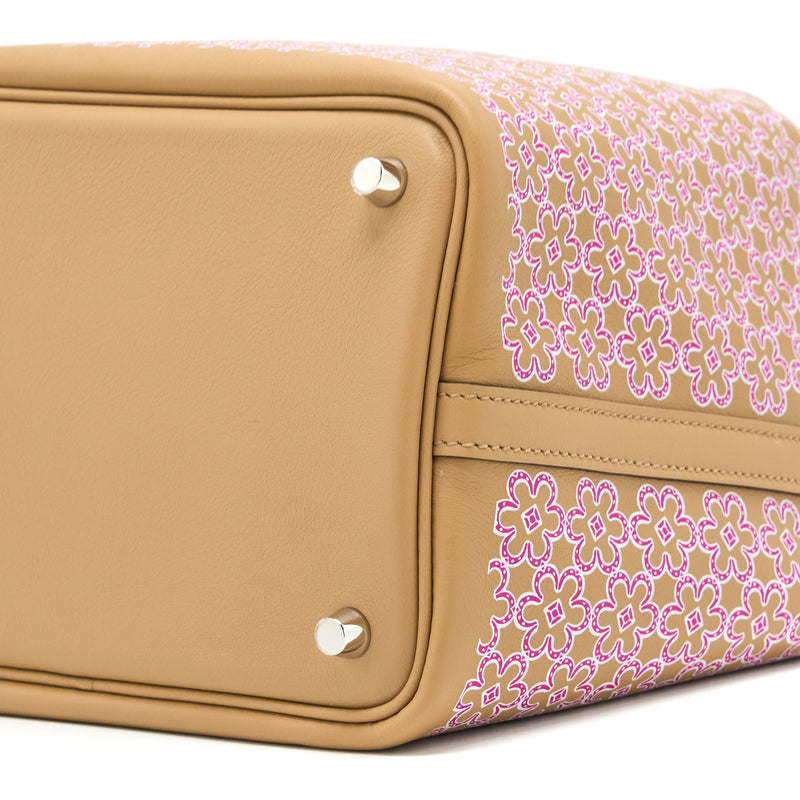 Hermes Picotin 18 Lock Bag Lucky Daisy Swift Chai/Rose/Blanc SHW Stamp U