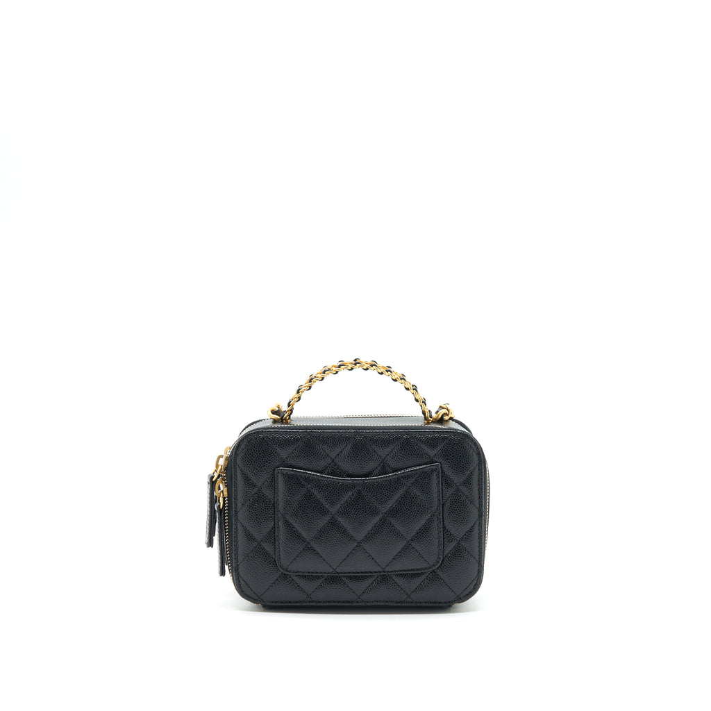 chanel top handle vanity with chain