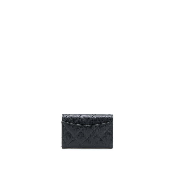 Chanel Classic Flap Card Holder Caviar Black GHW (Microchip)