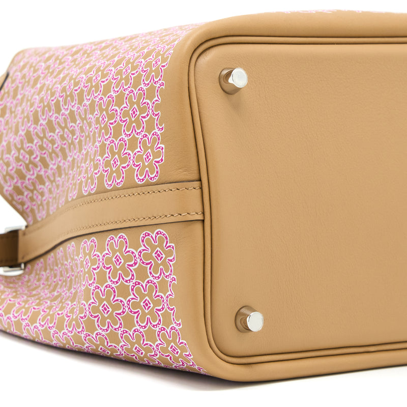 Hermes Picotin 18 Lock Bag Lucky Daisy Swift Chai/Rose/Blanc SHW Stamp U