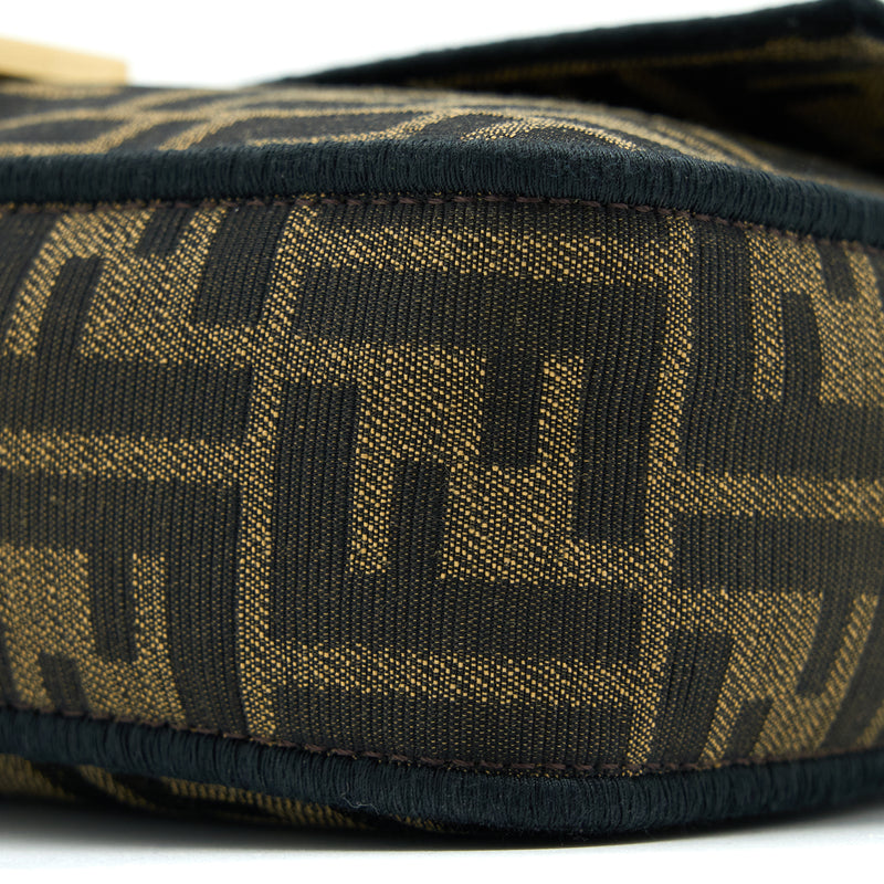 Fendi Baguette Shoulder Bag Canvas GHW