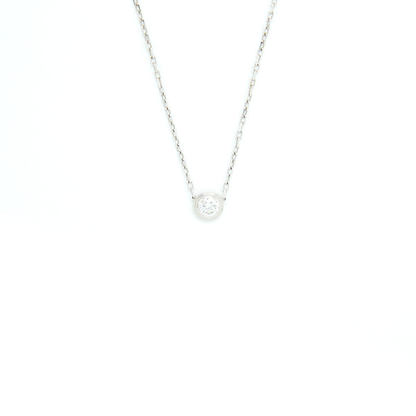 Cartier D'amour Necklace, Large Model White Gold with Diamond