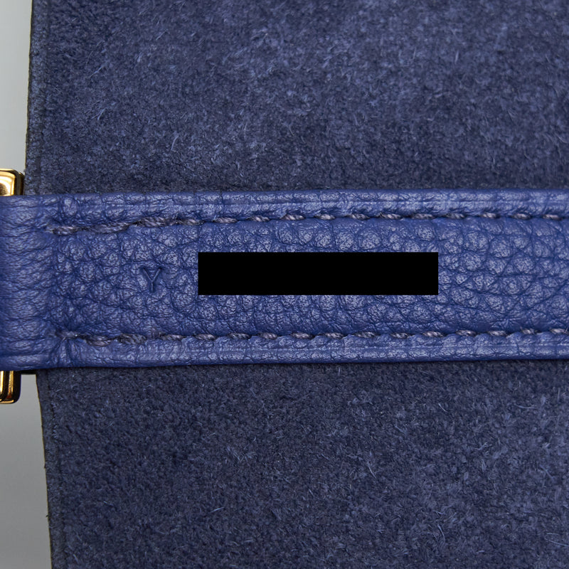 Hermes picotin 22 Lock bag Taurillon Maurice blue Saphir GHW Stamp Y