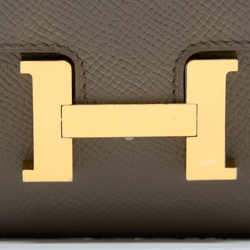 Hermes Constance To Go Epsom Gris Etain GHW Stamp Z