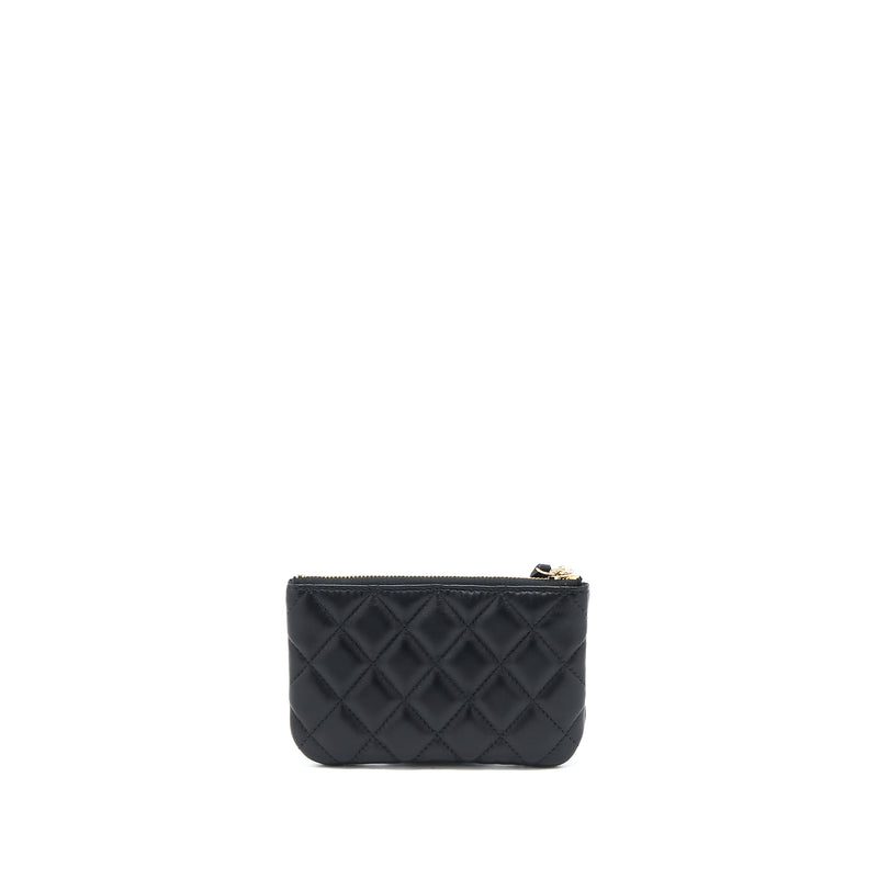 Chanel Classic Medium Flap Purse Wallet in Black Quilted Lambskin with Gold  Hardware - SOLD