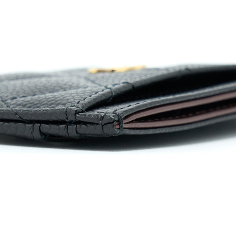 Chanel Class Quilted Card Holder Caviar Black GHW