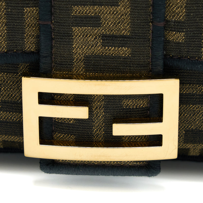 Fendi Baguette Shoulder Bag Canvas GHW