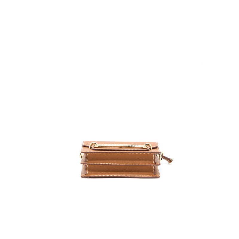 Hermes Mini Roulis Evercolor Gold LGHW Stamp C