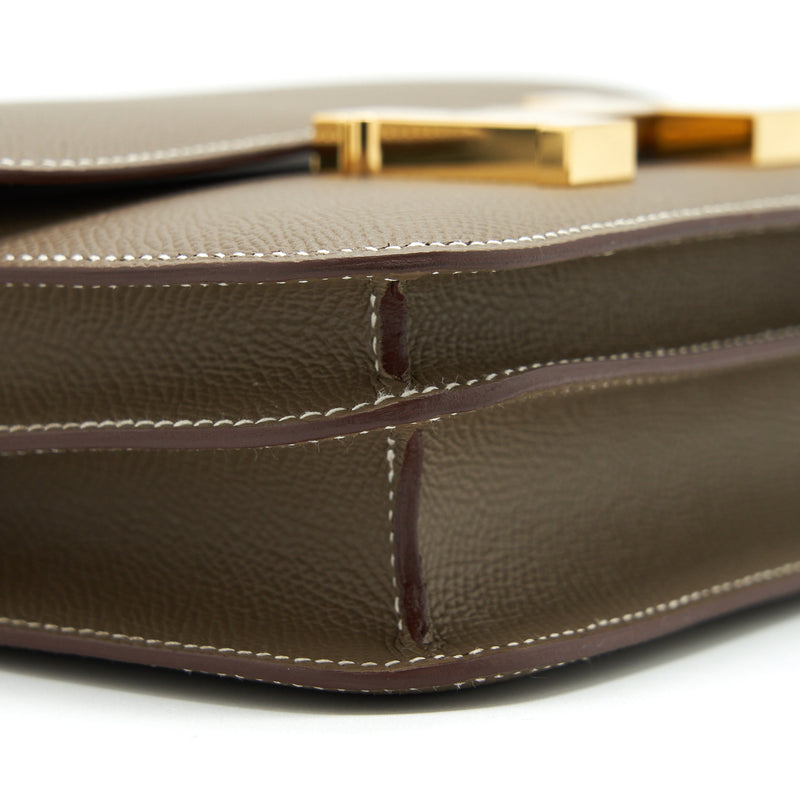 Hermes Constance Mini Epsom Etoupe GHW Stamp Z