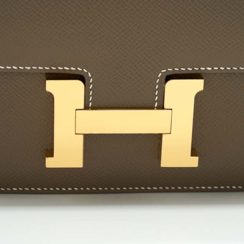 Hermes Constance Mini Epsom Etoupe GHW Stamp Z
