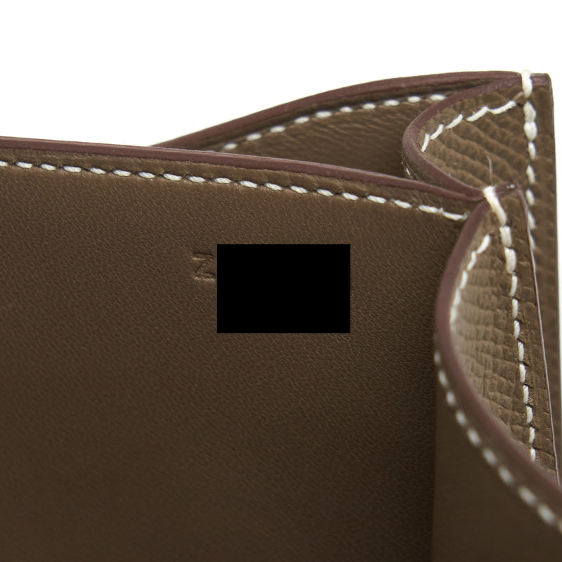Hermes Constance Mini Epsom Etoupe GHW Stamp Z