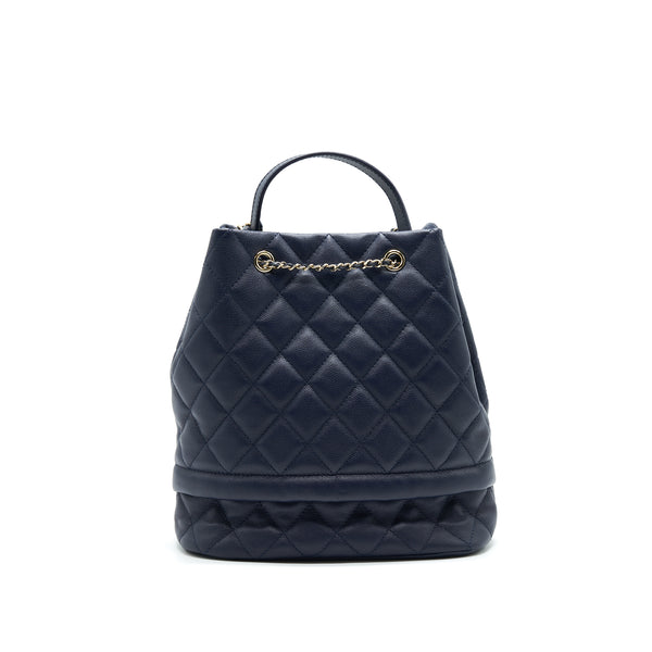 CHANEL BUCKET BAG IN Navy GHW